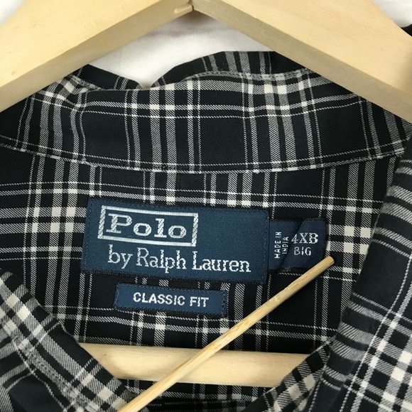 Vintage 1990s Ralph Lauren Polo 4XB Button Long Sleeve Shirt - Picture 3 of 4